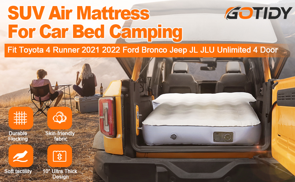 GOTIDY SUV Air Mattress Camping Bed Back Seat, 10inch