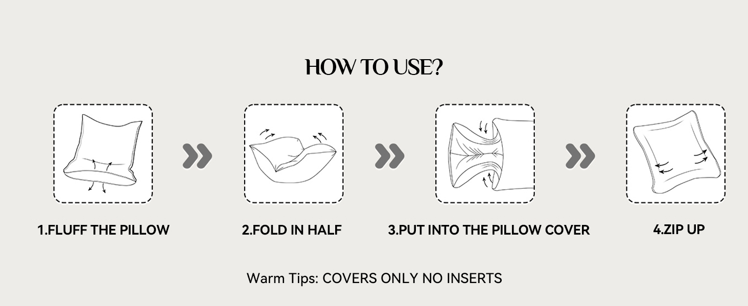 Softalker Decorative Throw Pillow Covers 16 x 16, Set of 4