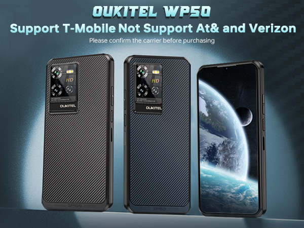 スマートフォン本体 OUKITEL WP50 OUKITEL WP50 － 薄型軽量で5Gに対応するタフネススマホ、2万円