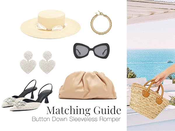Summer Tweed Romper Sサイズ Amazon.com: Kedera Women Summer Tweed Jackie Romper Button