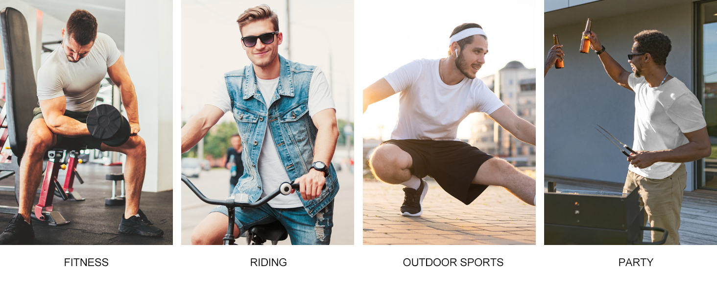 Mancozy Mens 3 Pack T Shirts Casual Fashion Longline V-Neck Shirt tee…