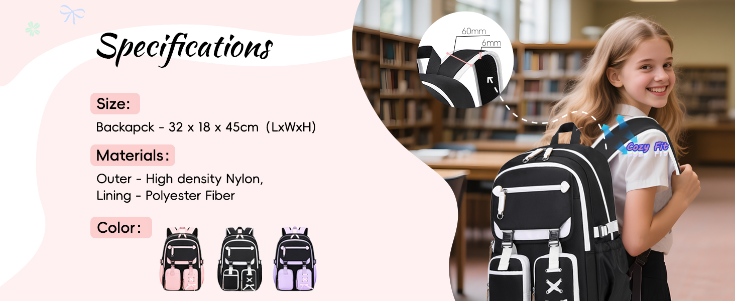 sac a dos ecole fille