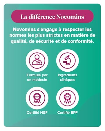 Le texte se lit comme suit : « La différence Nexomius ». Graphique marketing sur fond bleu sarcelle montrant plusieurs modèles d'icônes et des éléments comparatifs.