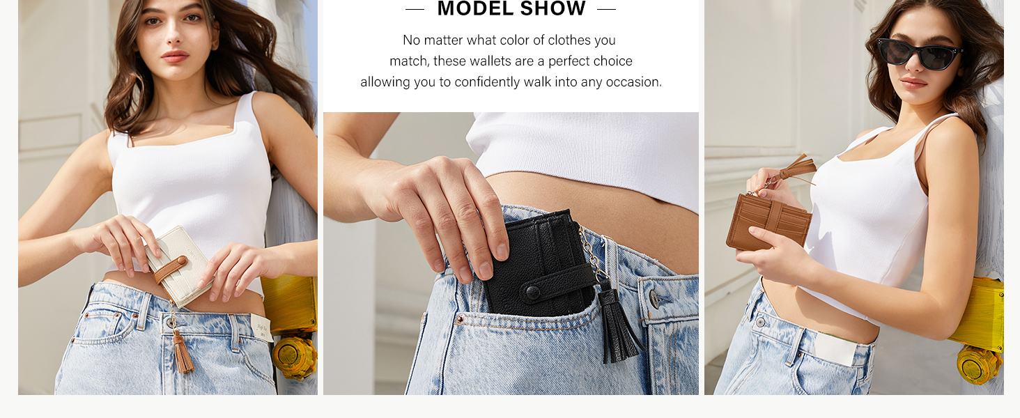leather wallet women