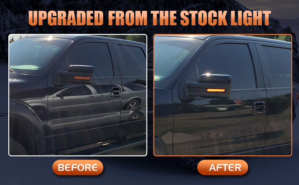 Sequential Switchback Side Mirror Turn Signal Lights for