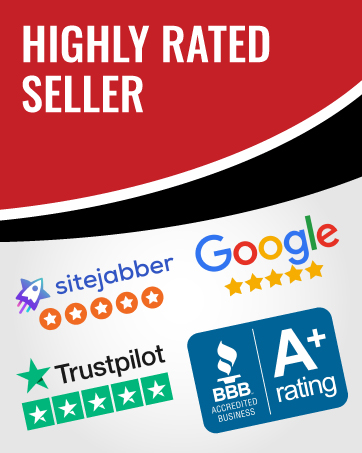 5-star rated Google, Sitejabber, Trustpilot. A+ BBB Rating.