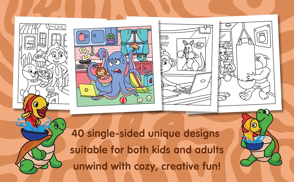 40 single-sided unique designs. Suitable for both kids and adults. Cozy, Creative Fun!