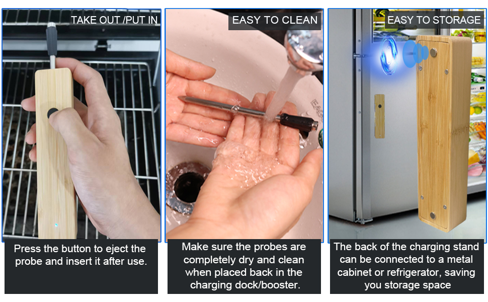 Smart Wireless Meat Thermometer 165FT