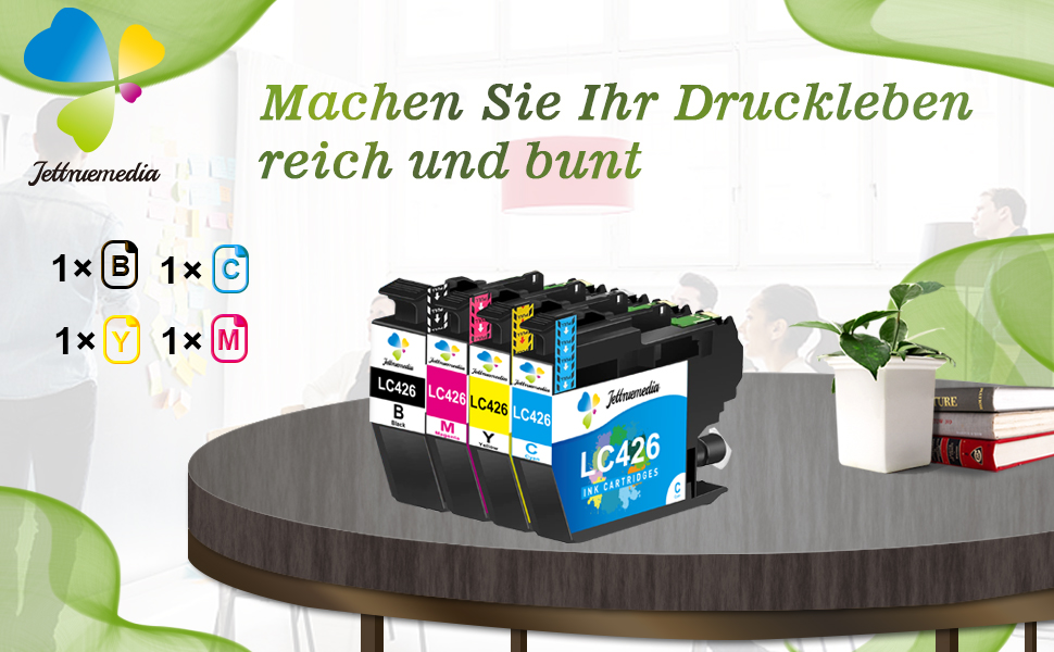 LC426 LC 426 Druckerpatronen Kompatibel mit Brother LC-426 LC-426VAL ...