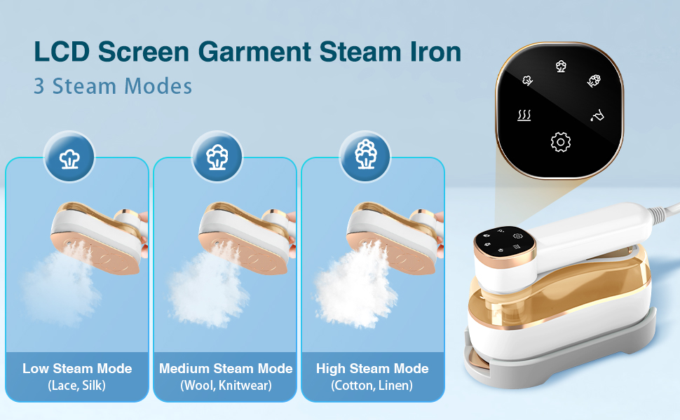 LCD Screen Garment Steam Iron