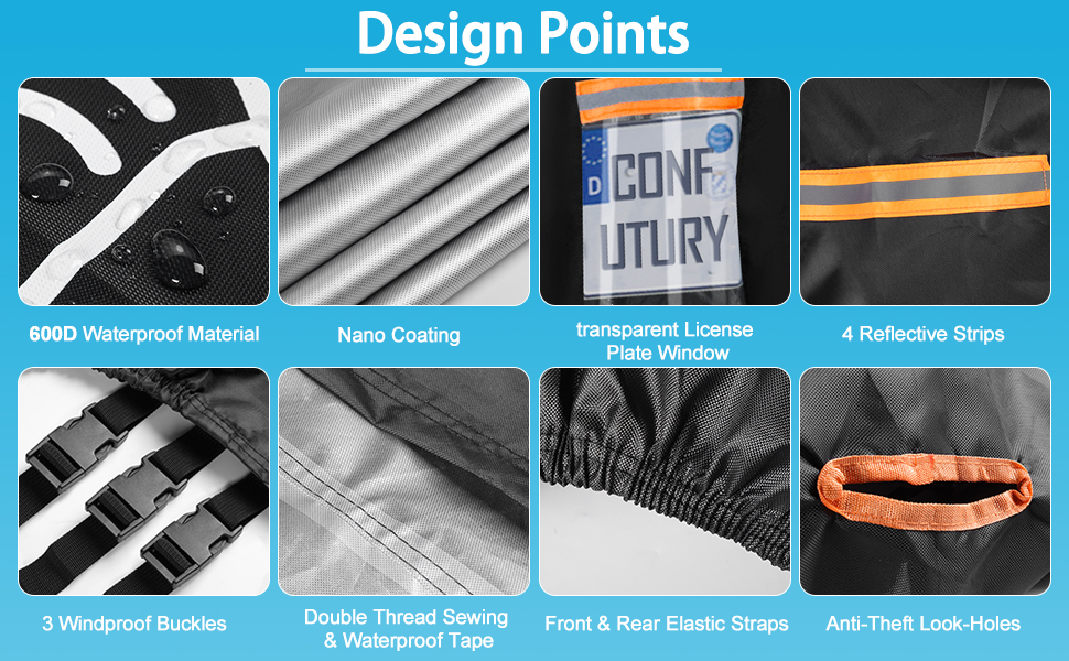 motorcycle cover design points