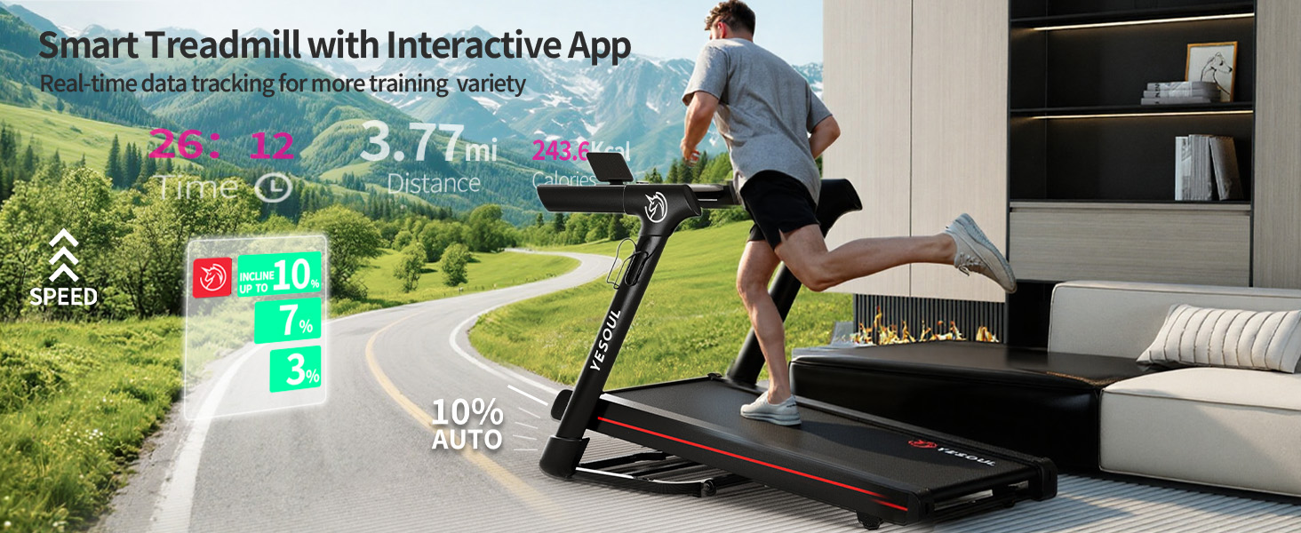 Smart Treadmill with Interactive App