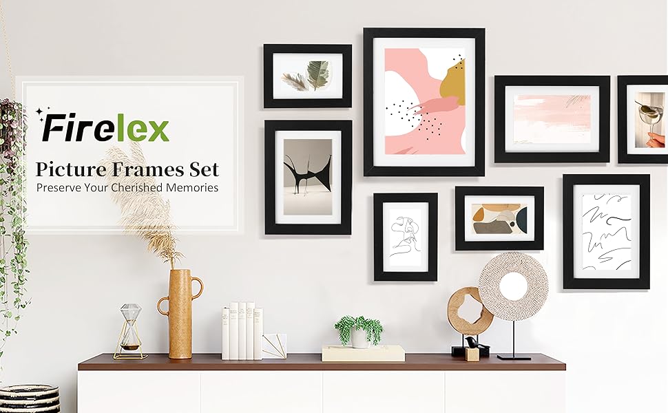 3 Pack 4x6 Picture Frames 4 by 6 Photo Frames Set with