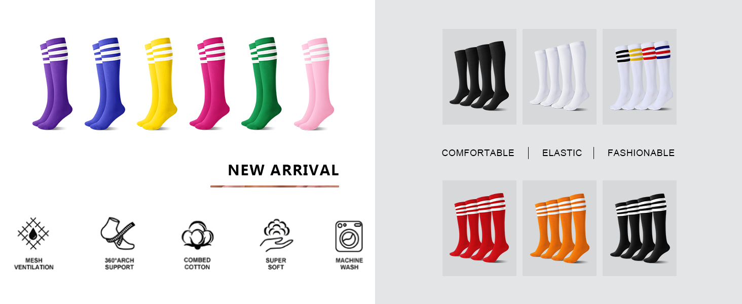 Knee high socks for women