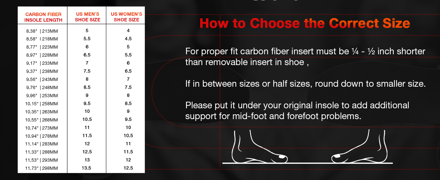 carbon fiber insoles women