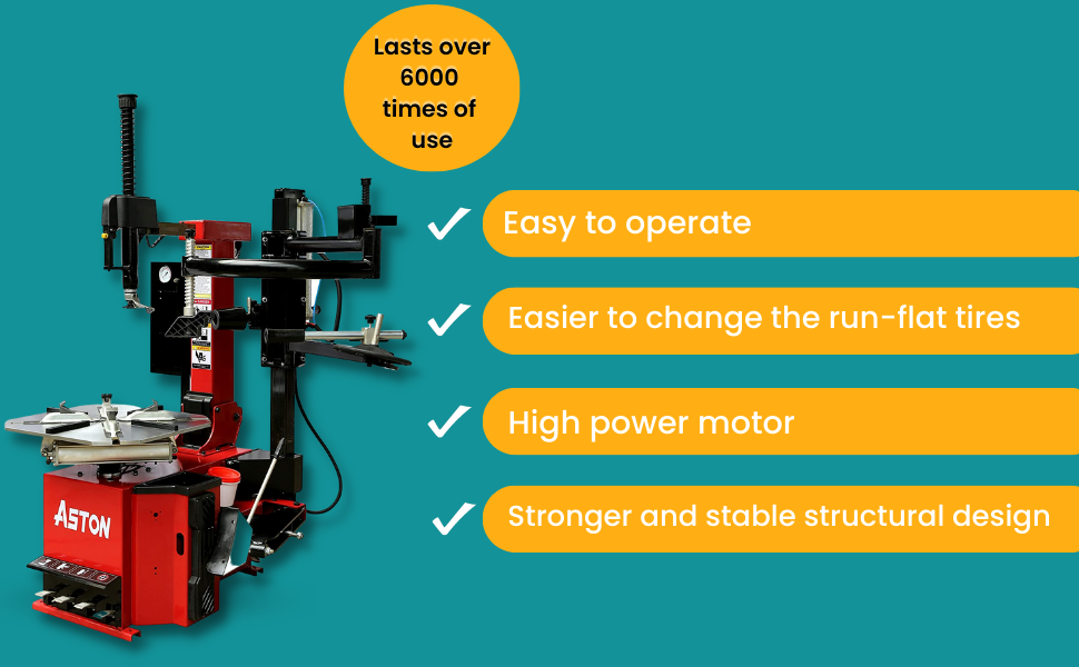 Aston® tire Machine tire Changer Combo 2.0hp Stronger Motor