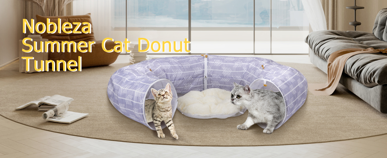cat tunnel bed indoor