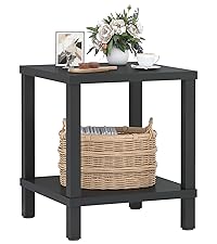 Amazon.com: HHETOGOL Black End Table, Bedside Table 20 Inch