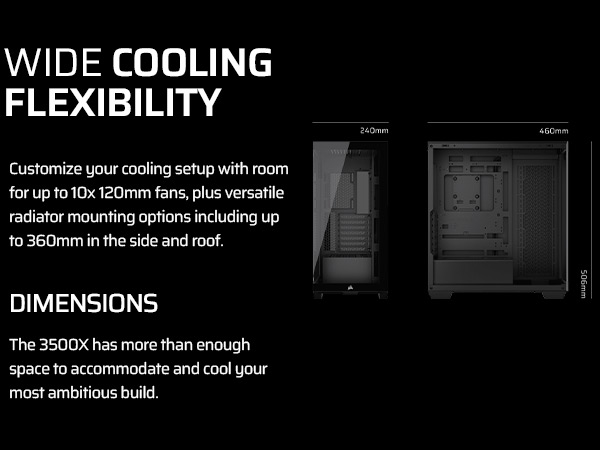 mid-tower pc case, pc build case, liquid cooling PC case, custom colling PC case