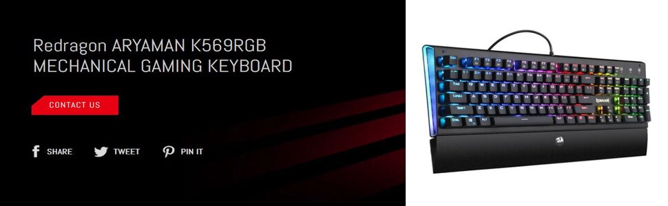 Redragon aryaman K569 RGB mechanical Gaming keyboard: Buy Online at Best  Price in Egypt - Souq is now Amazon.eg