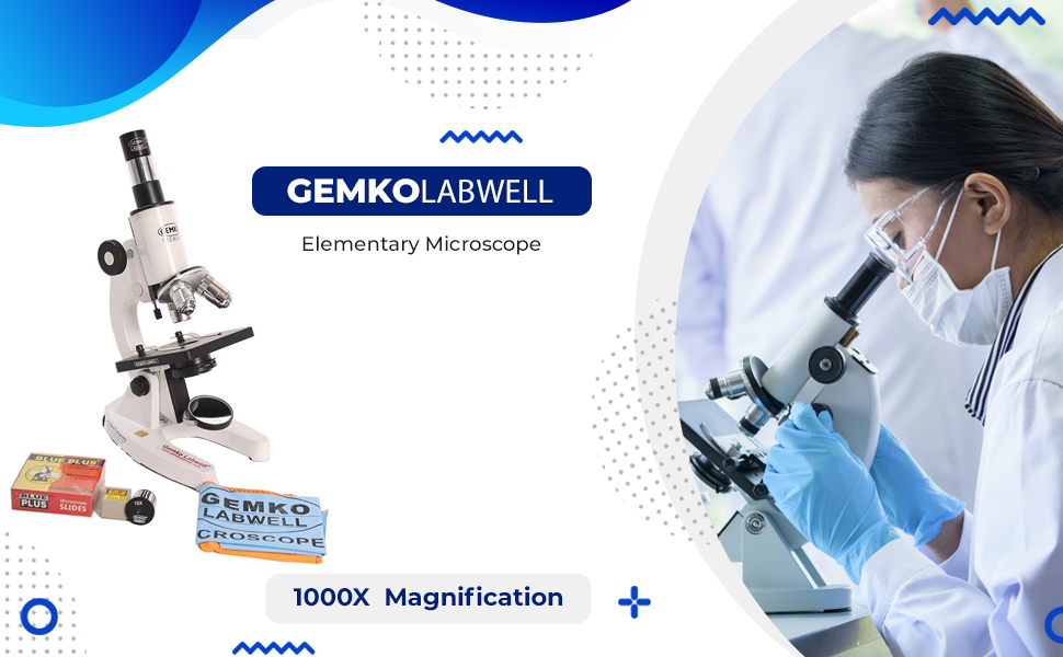 SPN-BNB85 Gemkolabwell Gemkolabwell Microscope School Lab Medical 2000x Brass Vet Monocular Cordles