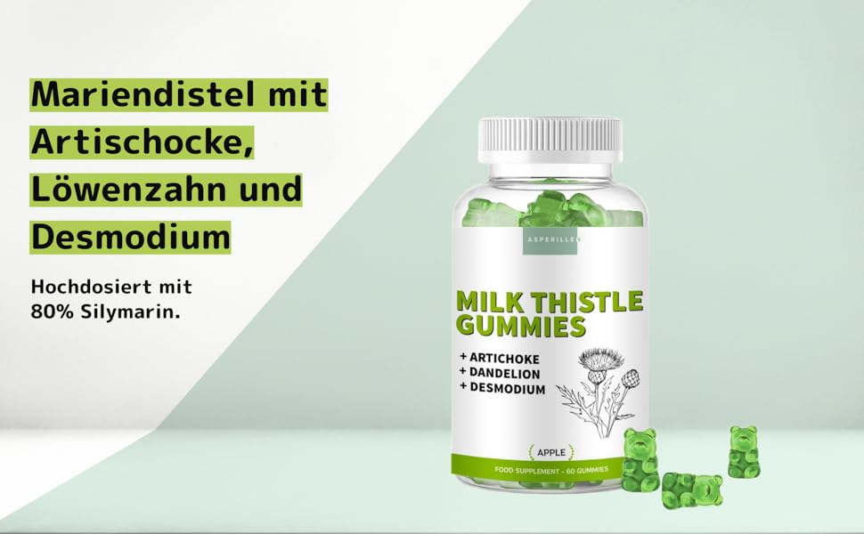 Mariendistel mit Artischocke, Löwenzahn und Desmodium