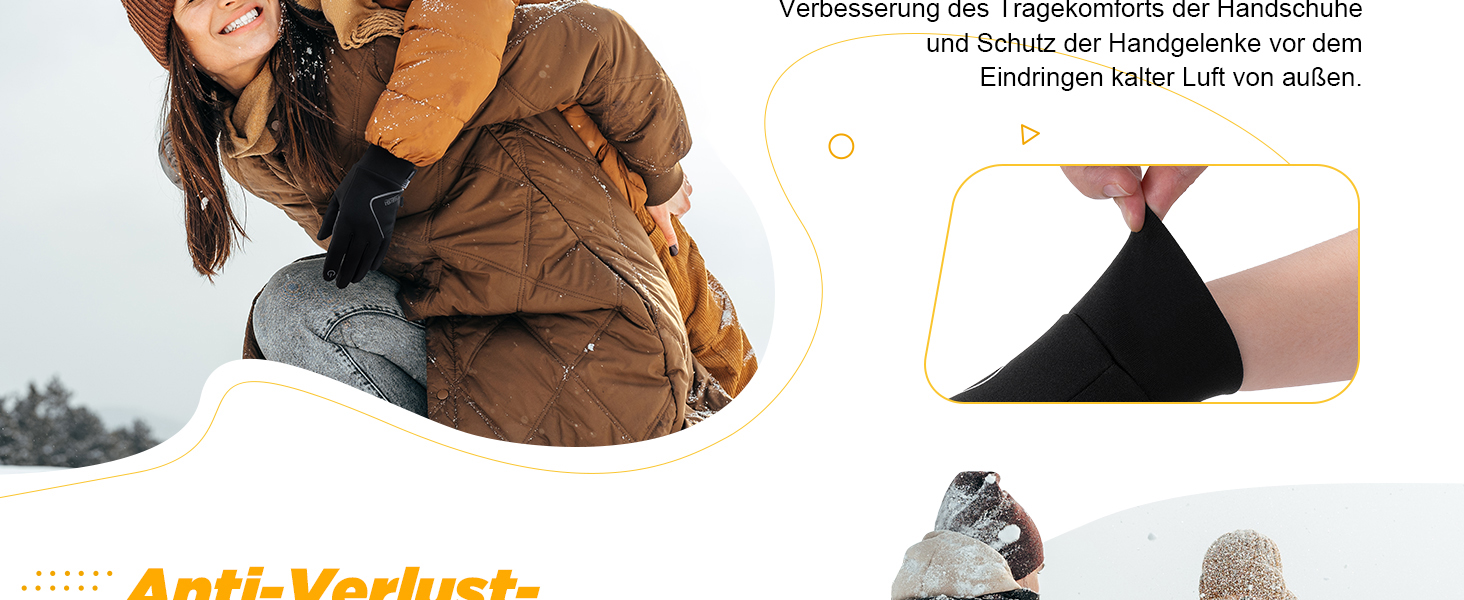 Handschuhe Kinder Winter Warme Softshell Winterhandschuhe Touchscreen Fahrradhandschuhe Jungen