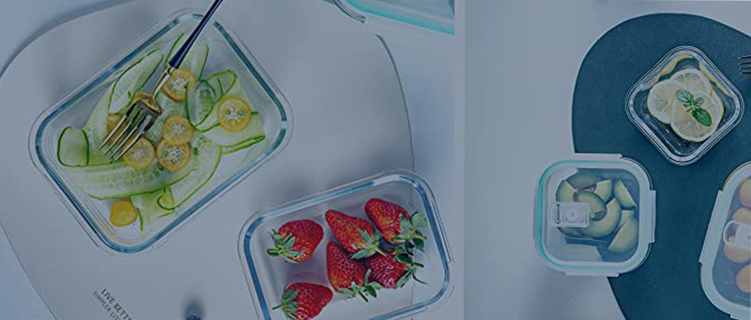 8 Pack Glass Food Storage Containers, BAYCO Glass Meal Prep