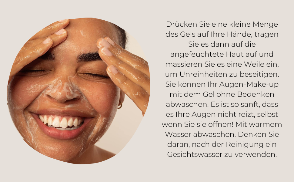 Resibo Natural Facial Wash Gel Natural Cosmetics Facial Cleansing Wash