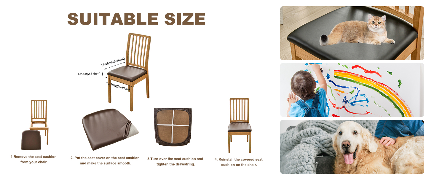 kitchen chair seat cover