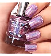 AILALUO Holographic Nail Polish,10 ml 0.35fl oz Glitter Nail Polish,Nail Pigment Oil-based Finger...