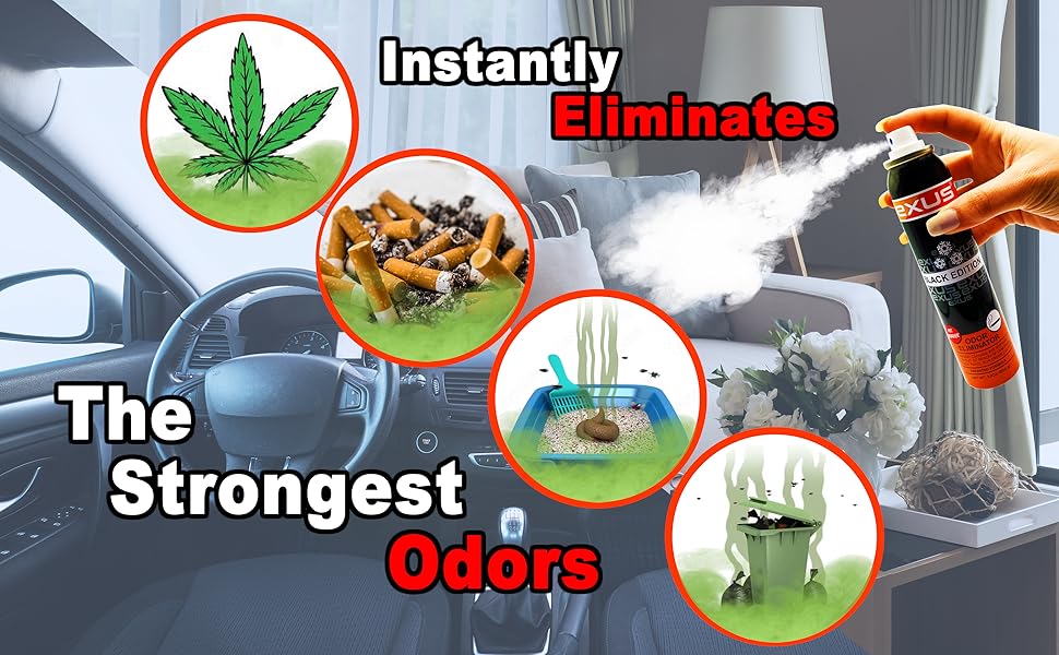 Exus & Co Odor Eliminator & Air Freshener Spray For Strong