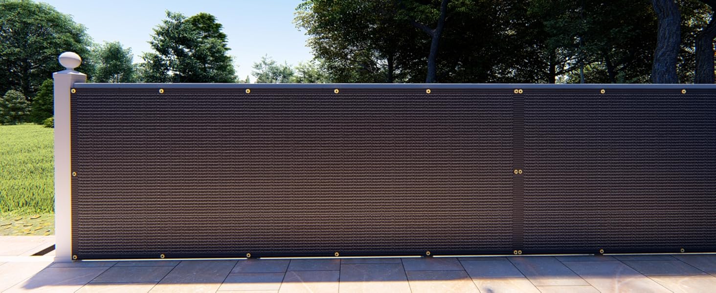 HORTIFAN Balcony Privacy Screen, 3' x16.5' Screen Fence Cover UV Protection and