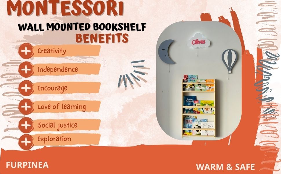 Furpinea 3 Tier Natural Wood Handmade Montessori Kids