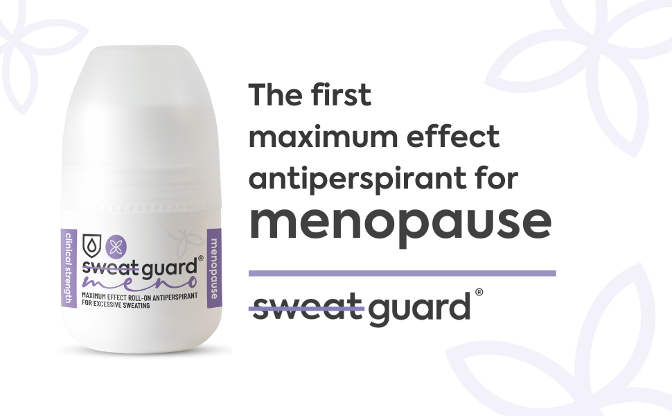SWEAT GUARD® Meno Antiperspirant Roll On 50ml. Unscented Anti Sweat