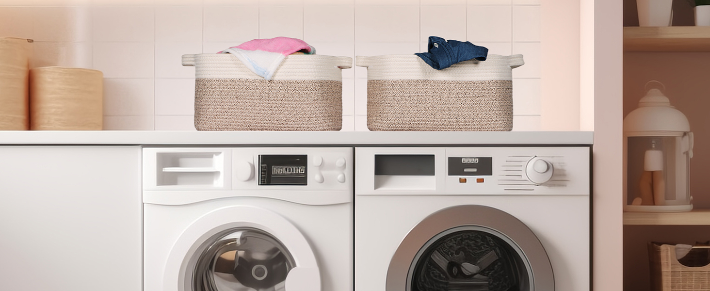 Rope Basket for Shelves