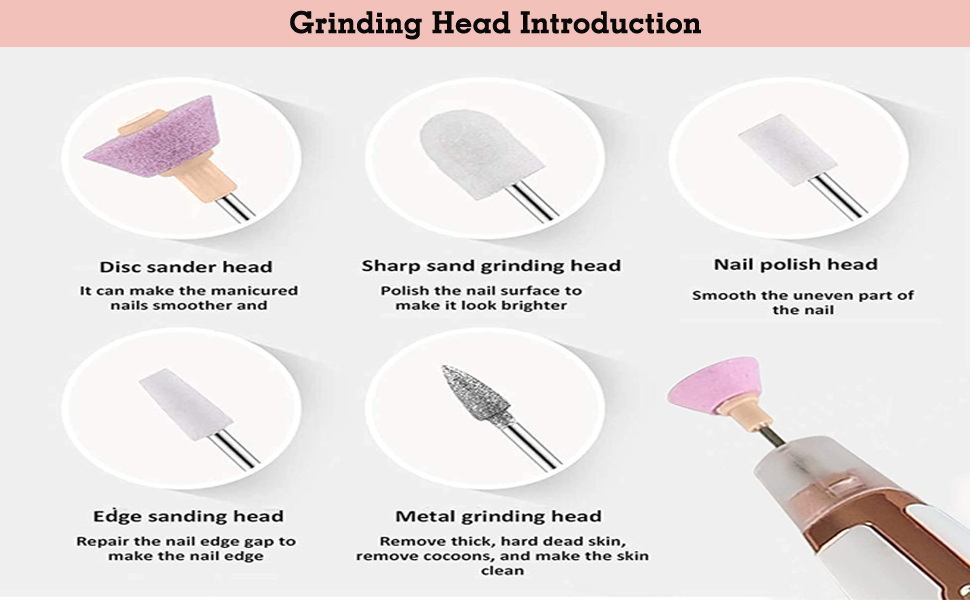 Buy PAINLESS Nail Bits 5 In 1 Tool Nail Care Electric Machine Kit