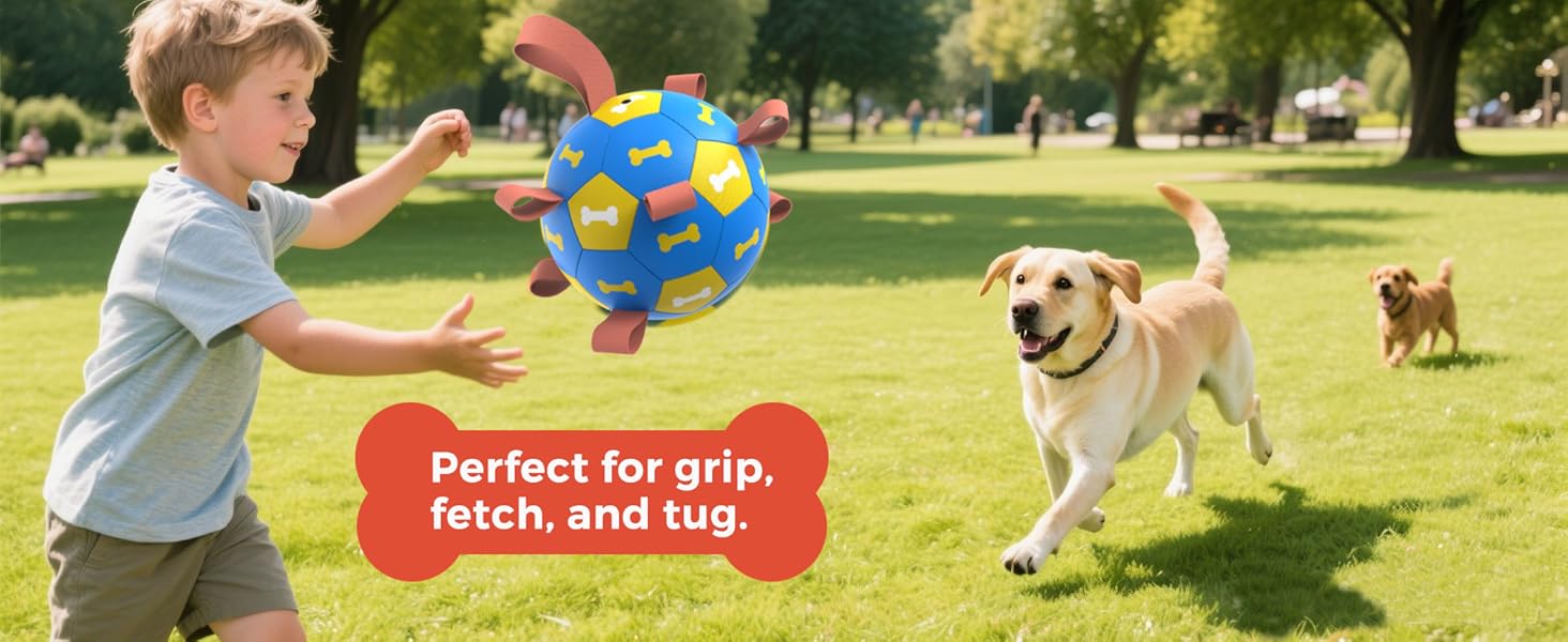 dog soccer ball with straps large medium small waterproof hold play dog toys