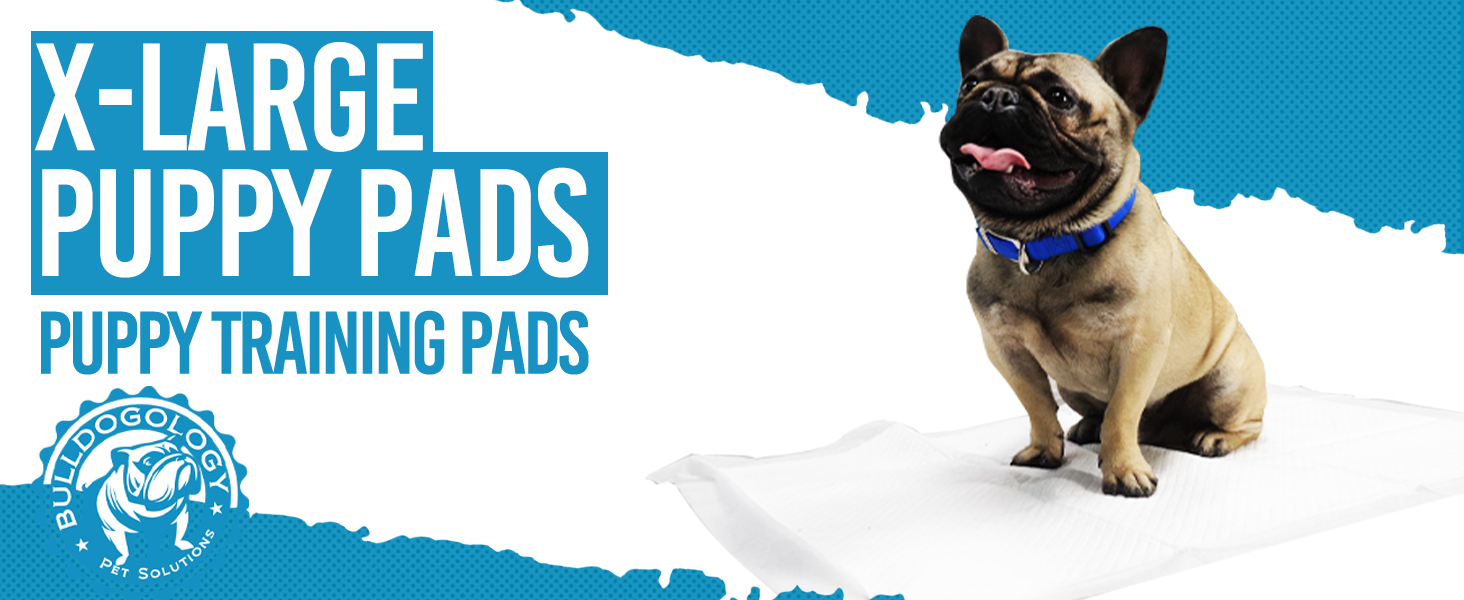 Bulldogology Puppy Pee Pads XL with Adhesive Sticky Tape Extra Large