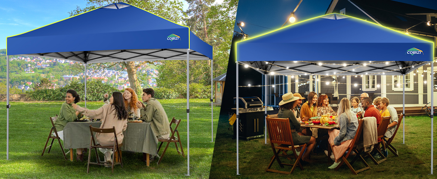 outdoor canopy tent 10x10 blue