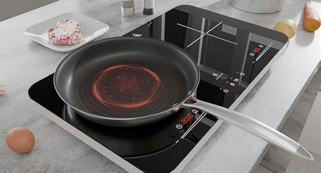 COOKNANO - Poêles Anti-Adhésives 20, 24 et 28 cm - Revêtement en Acier Inoxydable 4 Épaisseurs - Convient à Toutes les P C4483230 Bcb9 4f02 B340 1dabcc6b68d8. CR0,85,800,431 PT0 SX650 V1