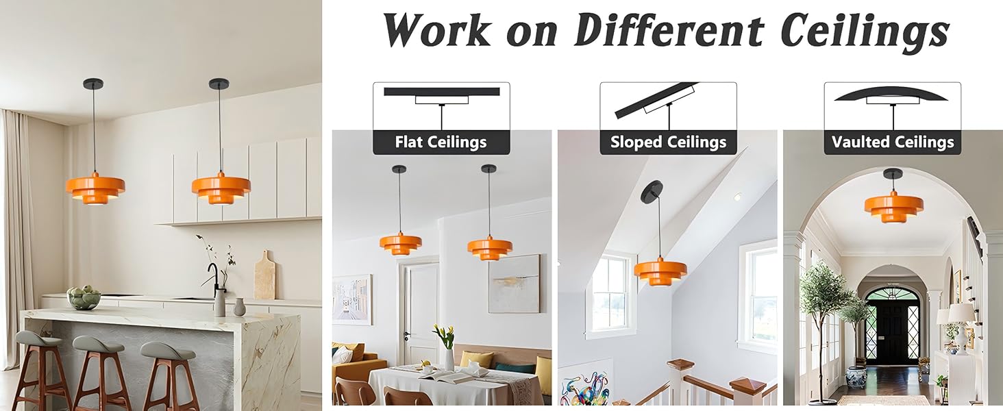orange hanging lamp