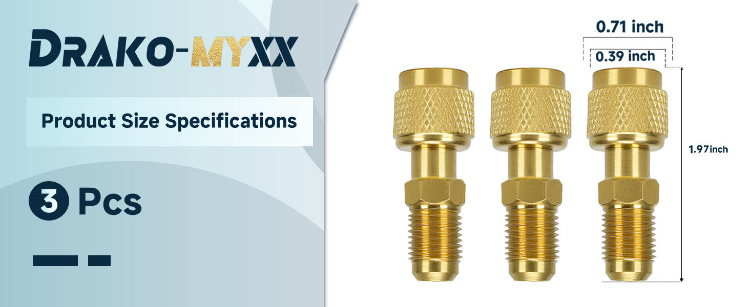 r32 and r454b refrigerant adapter yellow jacket 19180 left handed  a2l refrigerant thread adapter
