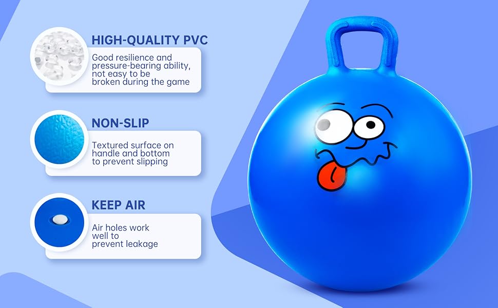 INPODAK Space Hoppers for Kids Age 3 4 5 6,18 Inches Hopper Ball