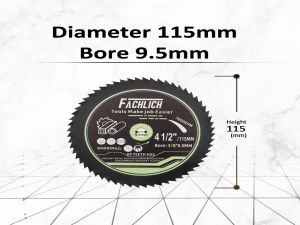 4-1/2 Circular Saw Blades Set Diamond Saw Blades Cutting Wood Metal Plastic Tile 3/8 inch Arbor