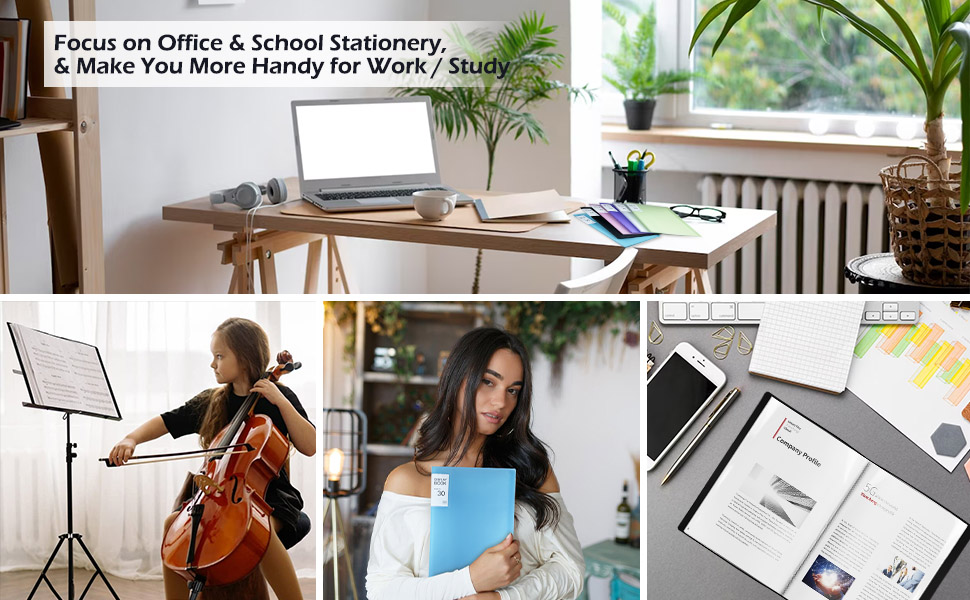 KALAHOL 6Pcs A4 Display Book 30 Pockets, Display Folders A4 with