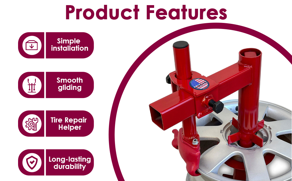 IWIWE Tire Changer Duck Head,Red Mount/Demount Head