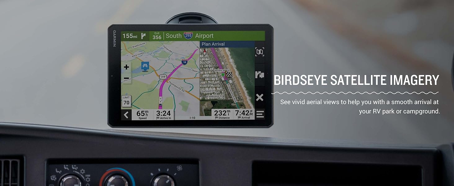 Garmin RV Cam 795, Large, EasytoRead 7” GPS RV Navigator, Builtin