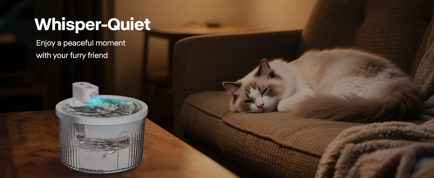 wireless water fountains for cats