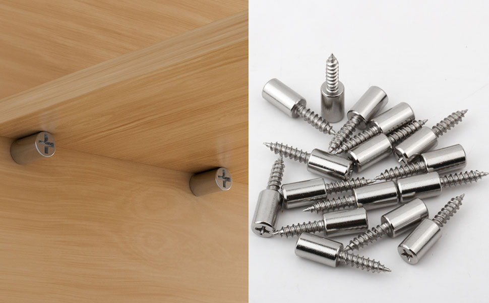 Self Tapping Screw Shelf Support Pegs, Metal Shelf Holders for Cupboard